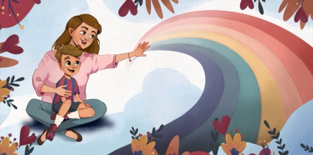 Ilustracje na zamówienie – kolorowa scena dla dzieci