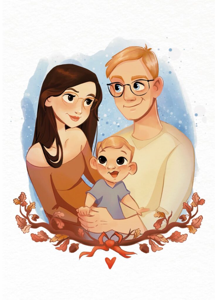 portret pary na zamówienie