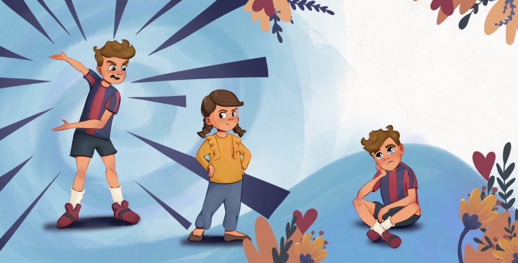 Ilustracje na zamówienie – kolorowa scena przygody dla dzieci