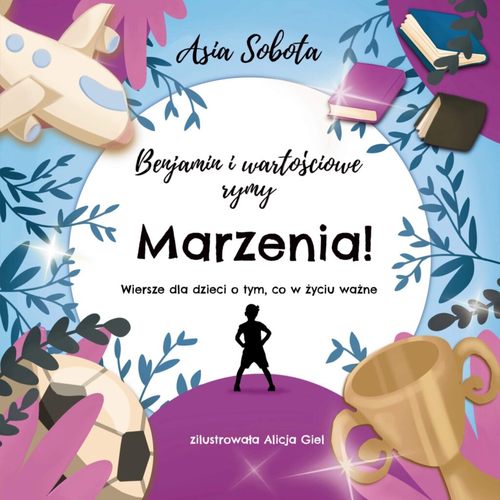 Projekt typograficzny okładki książki dla dzieci – wariant z delikatną, bajkową typografią